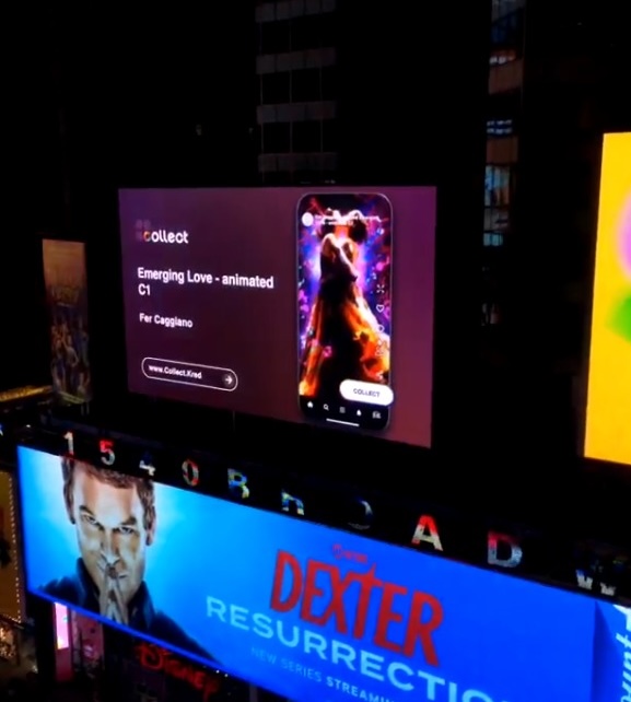 Emerging Love at NFTNYC and Times&nbsp;Square